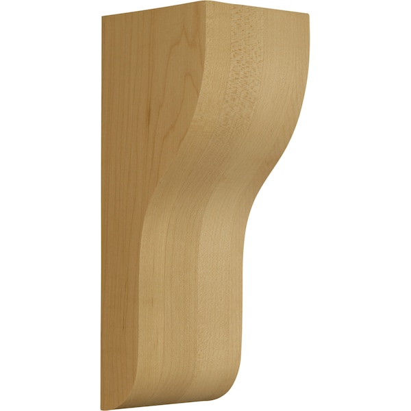 Osborne Wood Products 9 x 3 x 3 1/2 San Francisco Contemporary Bracket in Red Oak - 8019O