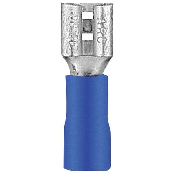 Desconexión rápida hembra sin aislamiento Spark, paquete de 100 - azul; calibre 16-14; .250 - SP113744