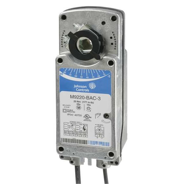 Johnson Controls Electric Actuator, 24 to 57 sec.120VAC - M9220-BAC-3