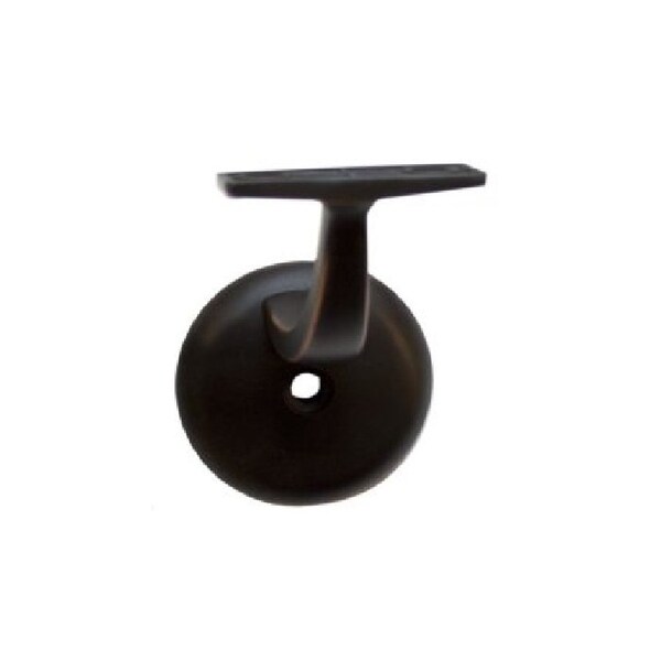 Orca Hardware Heavy Duty Handrail Bracket With Round Base, Zinc Alloy, US10B Oil-Rubbed Bronze Finish - TH-10XL-10B