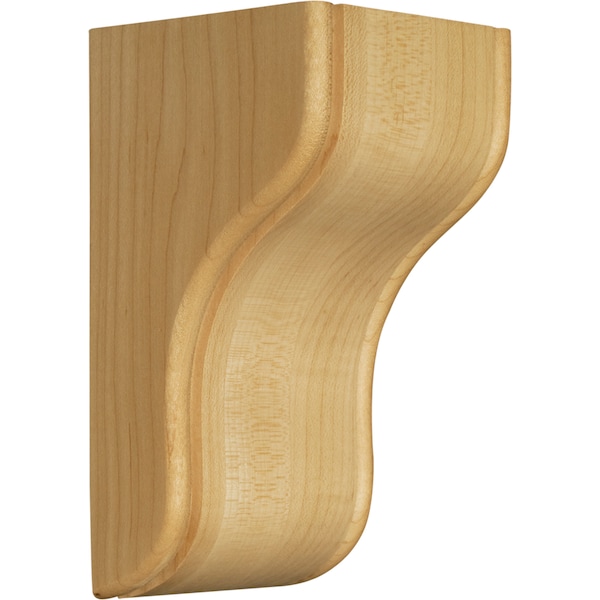 Osborne Wood Products 6 x 3 x 3 Little Rock Contemporary Bracket w/ Beaded Edge in Rustic Al - 80041RCA