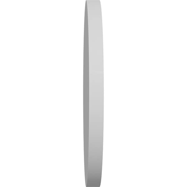 Ekena Millwork Standard Grayson Bullseye Rosette with Square Edge, 7"W x 7"H x 1/2"P - ROSP070X070X050GRY02