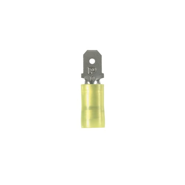 Panduit Desconexión Macho, Aislante de Barril de Nylon, 12 - 10 AWG, DNF10-250M-D, Paquete de 500 - DNF10-250M-D
