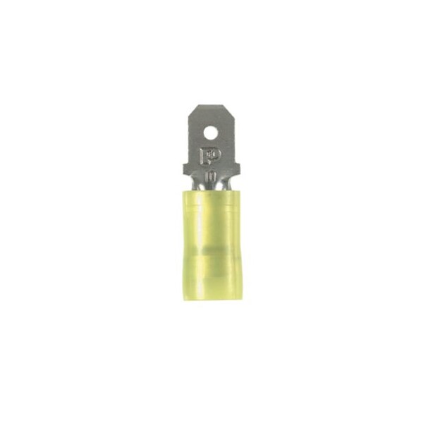 Panduit Desconexión Macho, Aislante de Barril de Nylon, 12 - 10 AWG, DNF10-250M-D, Paquete de 500 - DNF10-250M-D