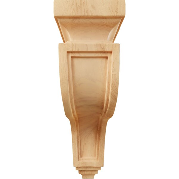 Ekena Millwork 3 1/2"W x 7 1/4"D x 11"H Hollow Back Corbel, Red Oak - COR03X07X11HARO