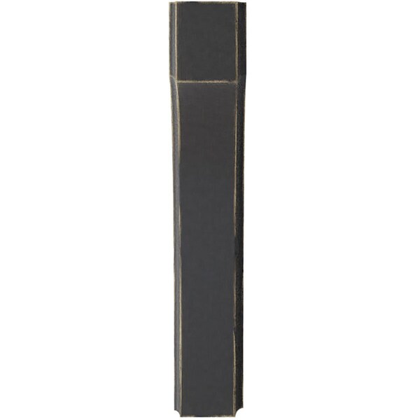 Ekena Millwork 1 3/4"W x 6"D x 10"H Clarksville Wood Vintage Decor Bracket, Black - BKTWD02X06X10CVBL
