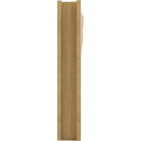 Ekena Millwork 6-in W x 30-in D x 36-in H Balboa Slat Rough Cedar Woodgrain TimberThane Outlooker, Primed Tan - OUTUR060X30X36BOA24RCPR