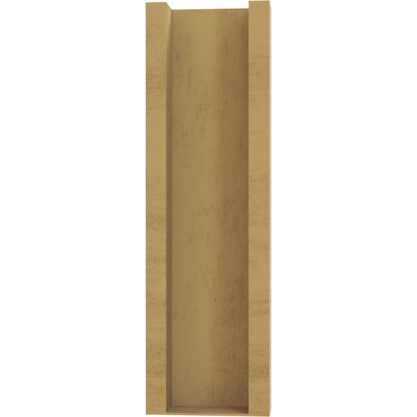 Ekena Millwork 6-in W x 20-in D x 20-in H Balboa Slat Rough Cedar Woodgrain TimberThane Outlooker, Primed Tan - OUTUR060X20X20BOA24RCPR