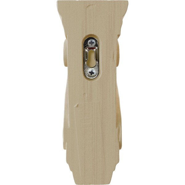 Ekena Millwork 2 5/8"W x 3 3/4"D x 6 5/8"H Small Fig Leaf Corbel, Rubberwood - COR02X03X06FIRW