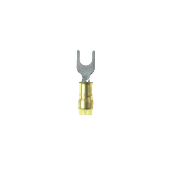 Panduit Fork, Aislamiento de Nylon, calibre 26-22, tornillo #6, paquete de 100 - PN22-6F-C