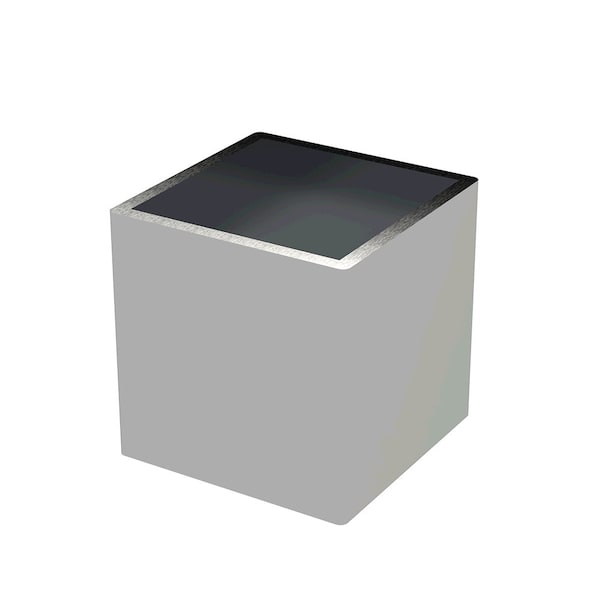 Diseños de Distinción 1" x 1" Ferrula Cuadrada - Cromo - 01FRS1010CR1