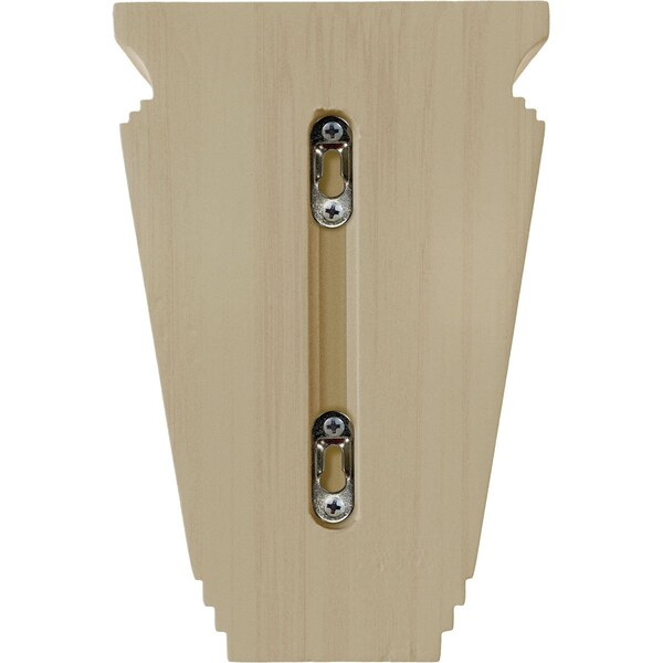 Ekena Millwork 6"W x 4"D x 9"H Arts and Crafts Corbel, Rubberwood - COR06X04X09ARRW