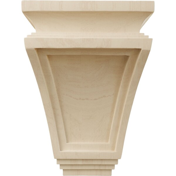 Ekena Millwork 6"W x 4"D x 9"H Arts and Crafts Corbel, Rubberwood - COR06X04X09ARRW