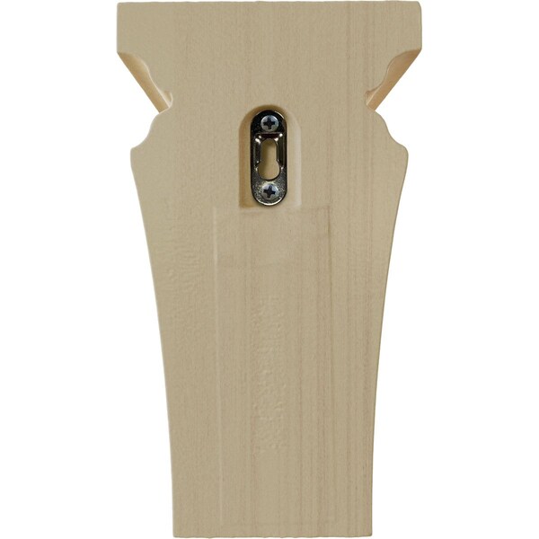Ekena Millwork 3 1/2"W x 3 3/4"D x 6"H Mini Nevio Wood Corbel, Rubberwood - CORW03X03X06NERW
