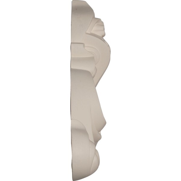 Ekena Millwork 16 3/8"W x 8 3/4"H x 2"P Bedford Beaded Scroll Onlay - ONL16X08X02BE