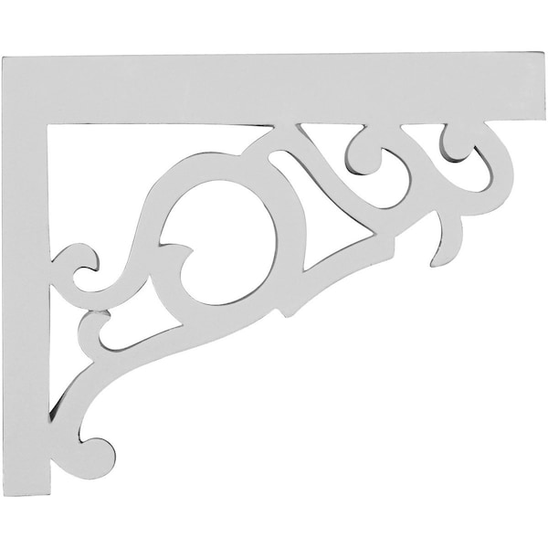 Ekena Millwork 8 3/4"W x 7 1/8"H x 3/4"D Victorian Stair Brackets, Right - SB09X07VI-R