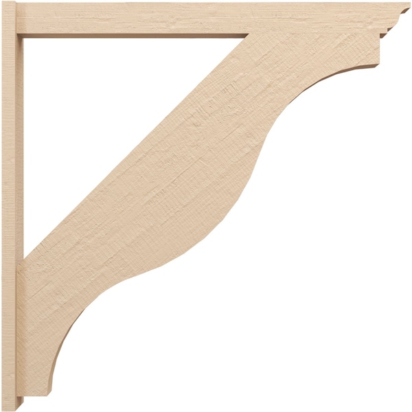 Ekena Millwork 5 1/2-in W x 46-in D x 46-in H Funston Trad Rough Cedar Woodgrain TimberThane Outlooker, Primed Tan - OUTUR055X46X46FST04RCPR