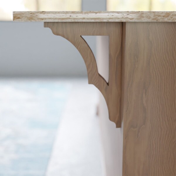 Ekena Millwork 1 3/4"W x 8 1/2"D x 12"H Large Avila Wood Bracket, Mahogany - BKTW01X08X12AVGM