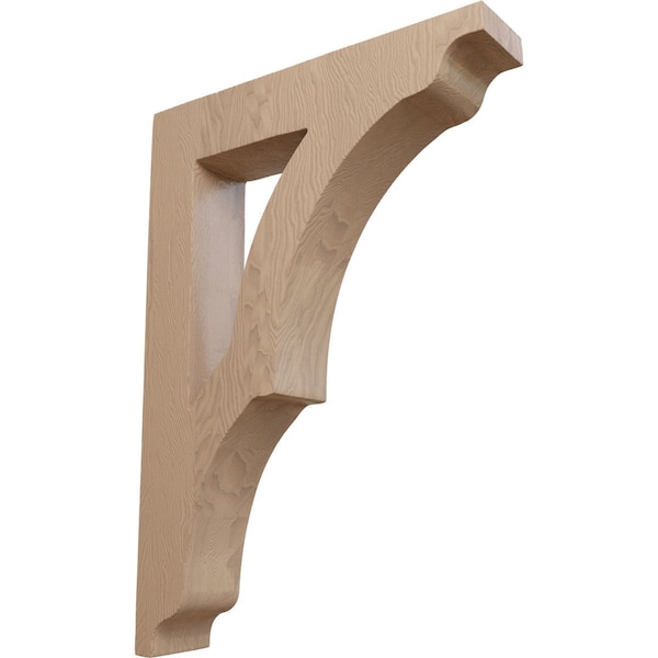 Ekena Millwork 1 3/4"W x 8 1/2"D x 12"H Large Avila Wood Bracket, Mahogany - BKTW01X08X12AVGM