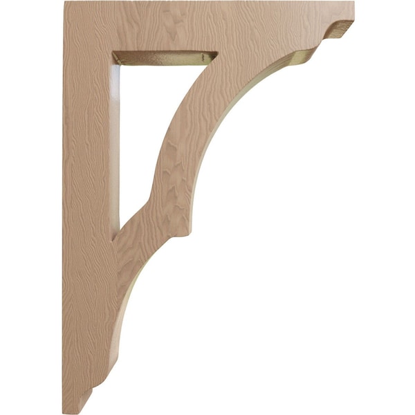 Ekena Millwork 1 3/4"W x 8 1/2"D x 12"H Large Avila Wood Bracket, Mahogany - BKTW01X08X12AVGM