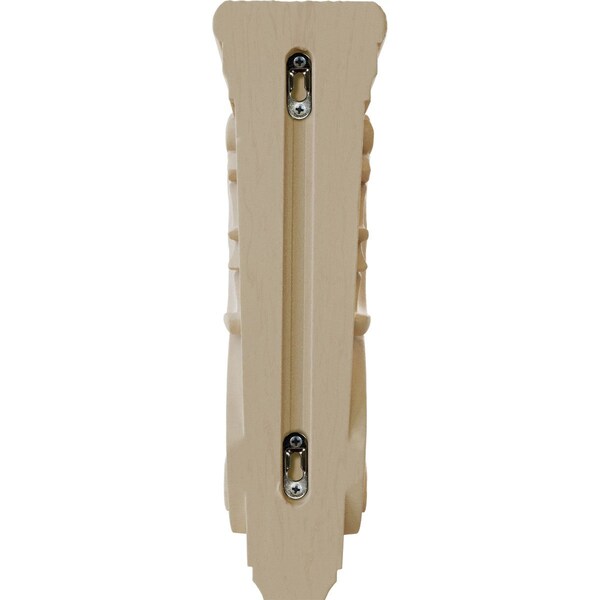 Ekena Millwork 4"W x 10 1/2"D x 14"H Large Hudson Acanthus Wood Corbel, Alder - CORW04X11X14HDAL