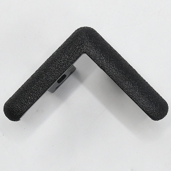 Acrovyn End Cap, Black, PETG, 2 in Leg W - SSM20CAP108N