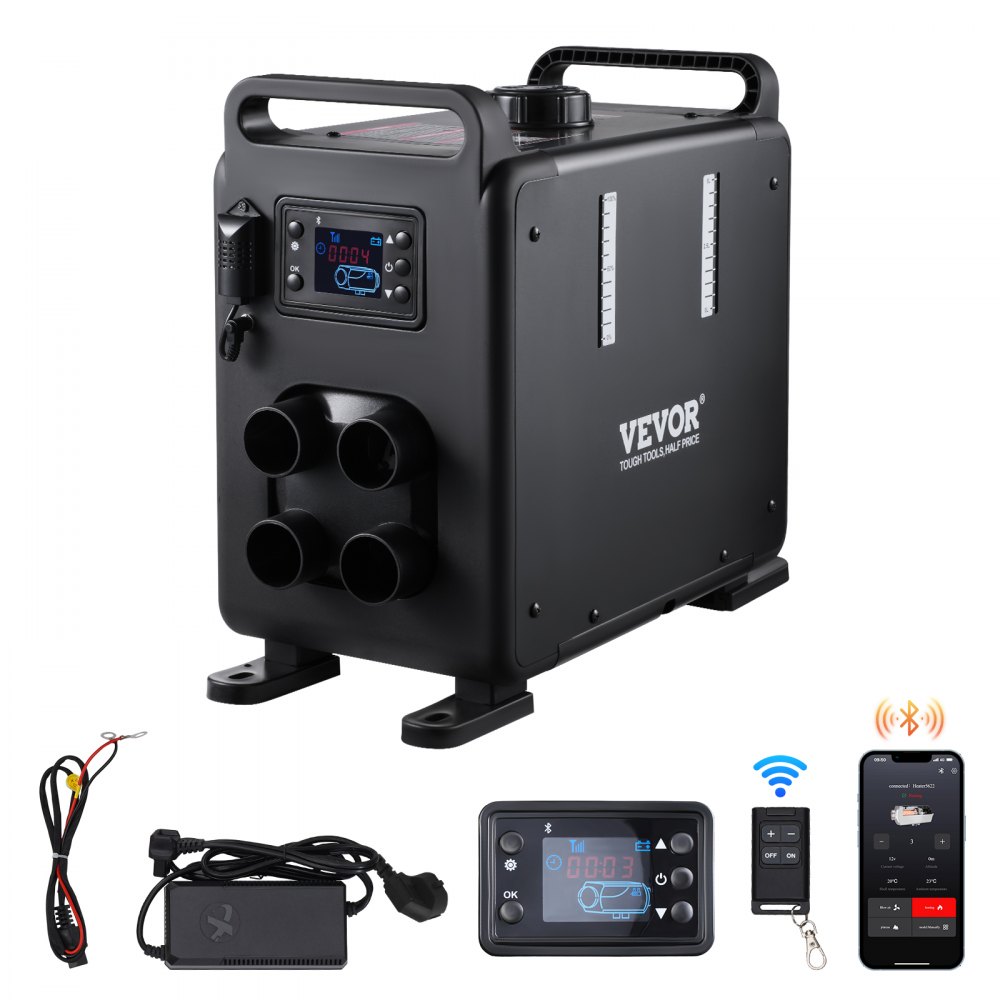 VEVOR Diesel Air Heater Diesel Heater 12V/24V 8KW Bluetooth APP Control Vehicles - CYJRQDDKLS8KOS4H9V1