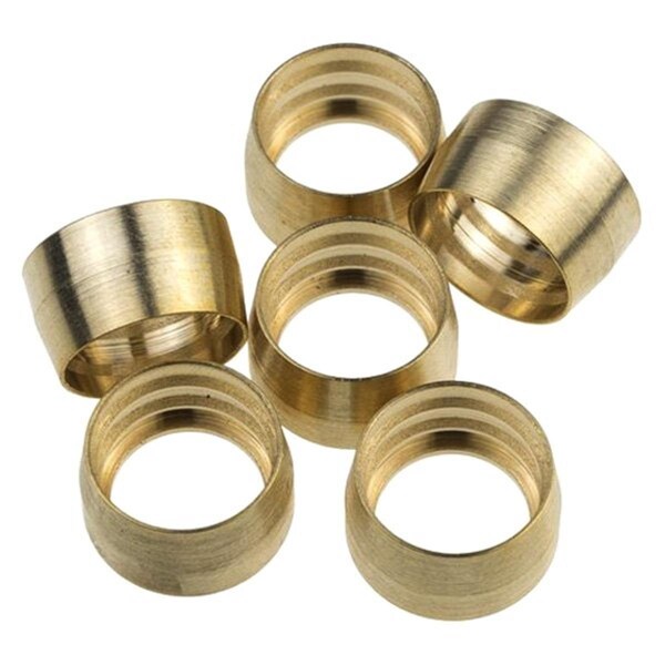 Férulas de repuesto de latón para manguera PTFE de la Serie 1200 de 10AN - 6 piezas - SA2621873.