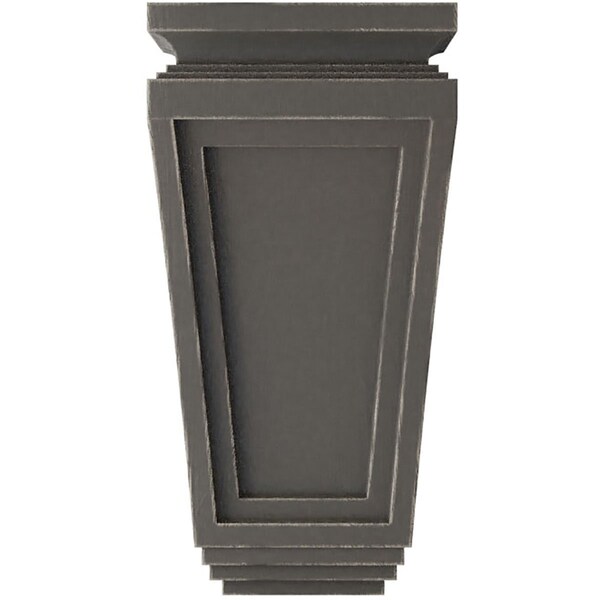 Ekena Millwork 6"W x 4 3/4"D x 12"H Arts and Crafts Wood Vintage Decor Corbel, Reclaimed Grey - CORWD06X04X12ARGY