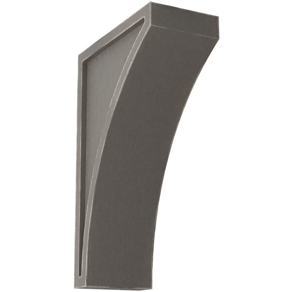 Ekena Millwork 3"W x 6 1/2"D x 10"H Large Lawson Wood Vintage Decor Corbel, Reclaimed Grey - CORWD03X06X10LWGY