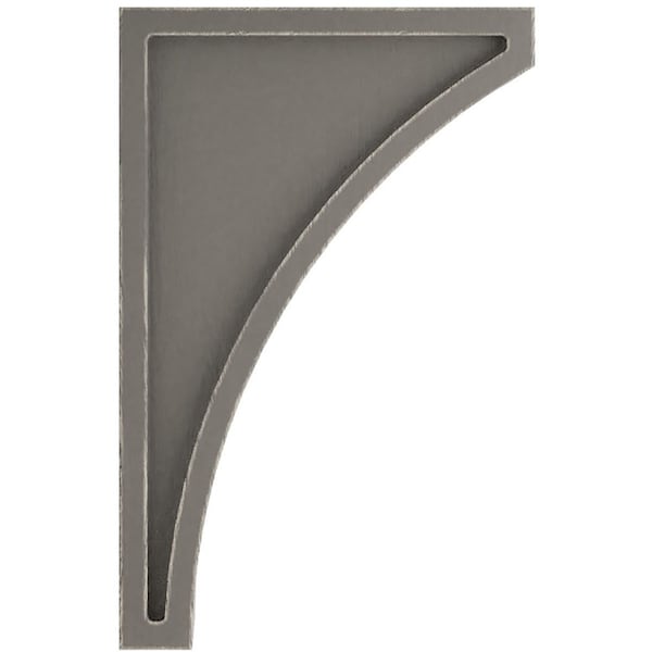 Ekena Millwork 3"W x 6 1/2"D x 10"H Large Lawson Wood Vintage Decor Corbel, Reclaimed Grey - CORWD03X06X10LWGY