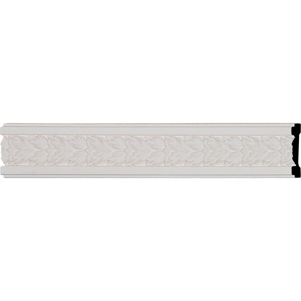 Ekena Millwork SAMPLE - 3 3/4"H x 5/8"P x 12"L Hamilton Leaf Chair Rail - SAMPLE-CHA03X01HA