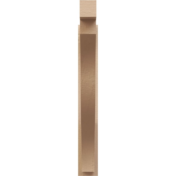 Ekena Millwork 5 1/2-in W x 34-in D x 42-in H Funston Block Rough Cedar Woodgrain TimberThane Outlooker, Primed Tan - OUTUR055X34X42FST44RCPR