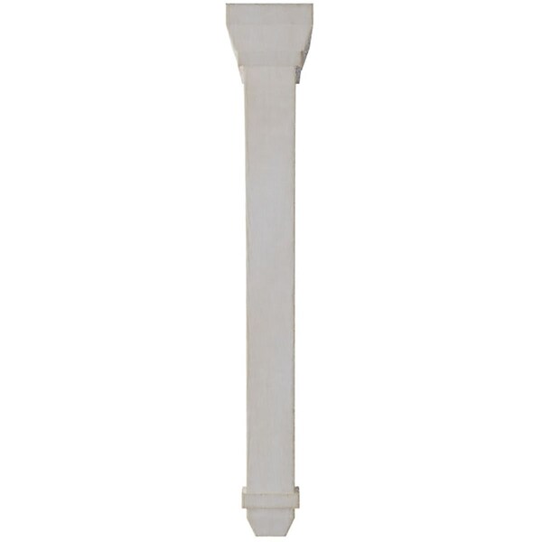 Ekena Millwork 2 1/4"W x 7"D x 14"H Stockport Wood Vintage Decor Bracket, Chalk Dust White - BKTWD02X07X14STWH