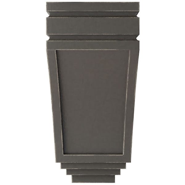 Ekena Millwork 5"W x 6"D x 10 1/2"H Medium San Juan Wood Vintage Decor Corbel, Reclaimed Grey - CORWD05X06X10SJGY