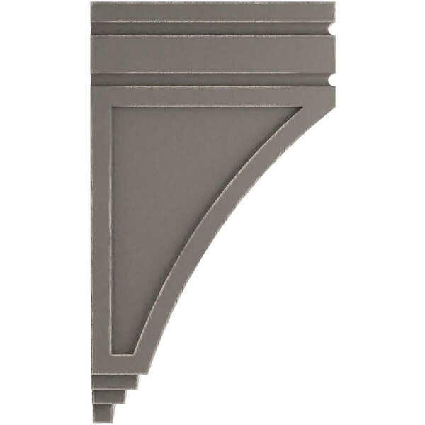 Ekena Millwork 5"W x 6"D x 10 1/2"H Medium San Juan Wood Vintage Decor Corbel, Reclaimed Grey - CORWD05X06X10SJGY