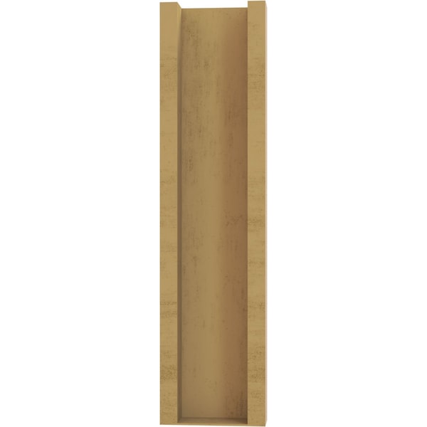 Ekena Millwork 6-in W x 20-in D x 24-in H Funston Trad Rough Cedar Woodgrain TimberThane Outlooker, Primed Tan - OUTUR060X20X24FST04RCPR