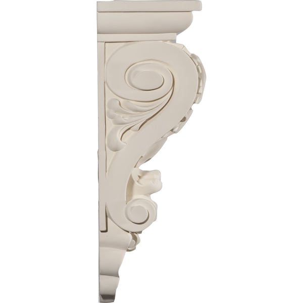 Ekena Millwork 8"W x 5"D x 14 7/8"H Acanthus Shell Corbel - COR08X05X14AC