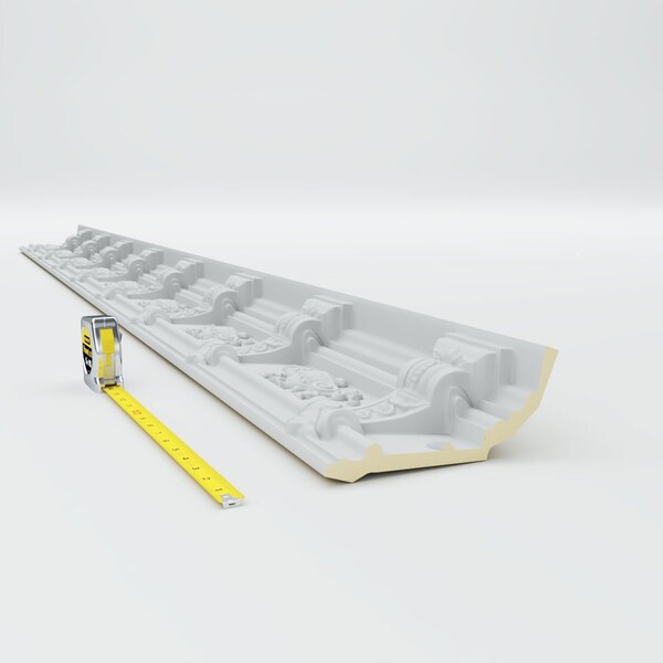 Ekena Millwork 6 5/8"H x 5 1/2"P x 8 5/8"F x 94 1/2"L Jonee Barsom Crown Moulding - MLD07X06X09JO