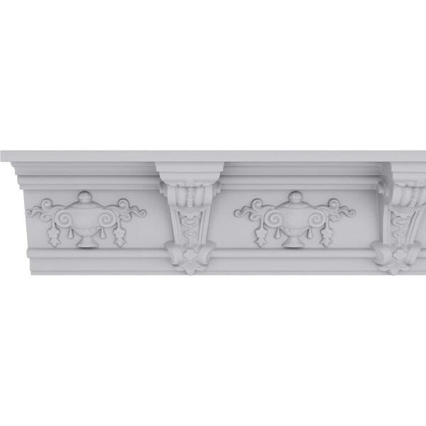 Ekena Millwork 6 5/8"H x 5 1/2"P x 8 5/8"F x 94 1/2"L Jonee Barsom Crown Moulding - MLD07X06X09JO