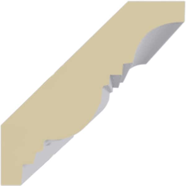 Ekena Millwork 2 1/8"H x 2 1/8"P x 3"F x 94 1/2"L Egg & Dart Crown Moulding - MLD02X02X03EG