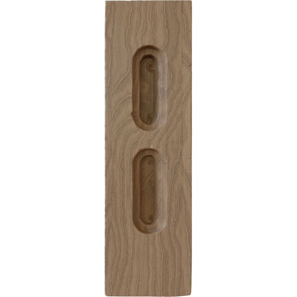 Ekena Millwork 1 3/4"W x 6"D x 6"H Small Olympic Wood Bracket, Mahogany - BKTW01X06X06OLGM