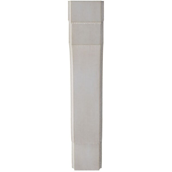 Ekena Millwork 1 3/4"W x 7 1/4"D x 9 1/2"H Bedford Wood Vintage Decor Bracket, Chalk Dust White - BKTWD02X07X10BEWH