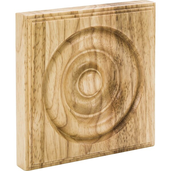 Hardware Resources Rubberwood, 5-1/2" H, 5-1/2" W, Unfinished - ROS6-RW