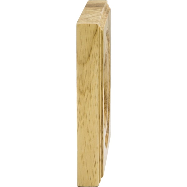 Hardware Resources Rubberwood, 5-1/2" H, 5-1/2" W, Unfinished - ROS6-RW