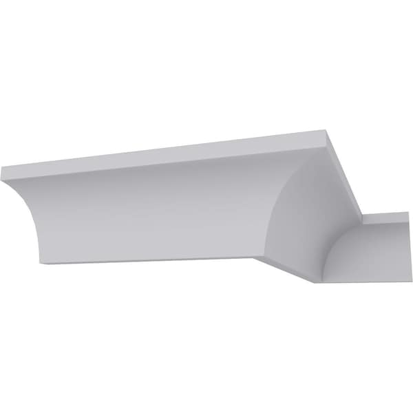 Ekena Millwork 2"H x 1 7/8"P x 2 3/4"F x 94 1/2"L Reece Traditional Smooth Crown Moulding - MLD02X01X02RE