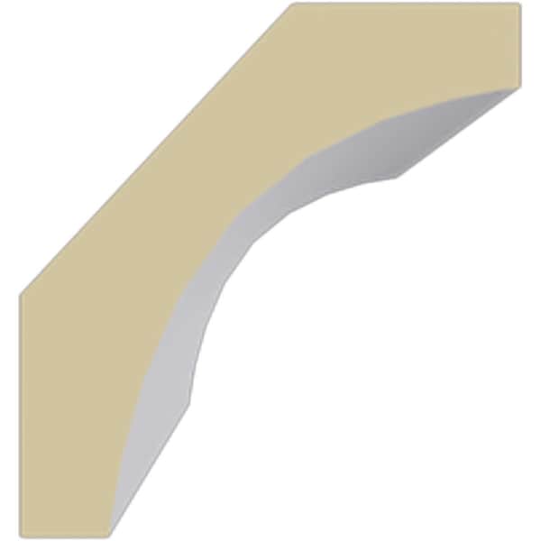 Ekena Millwork 2"H x 1 7/8"P x 2 3/4"F x 94 1/2"L Reece Traditional Smooth Crown Moulding - MLD02X01X02RE