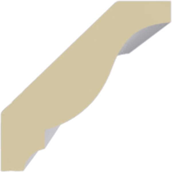 Ekena Millwork 1 5/8"H x 1 5/8"P x 2 1/4"F x 94 1/2"L Odessa Traditional Smooth Crown Moulding - MLD01X01X02OD