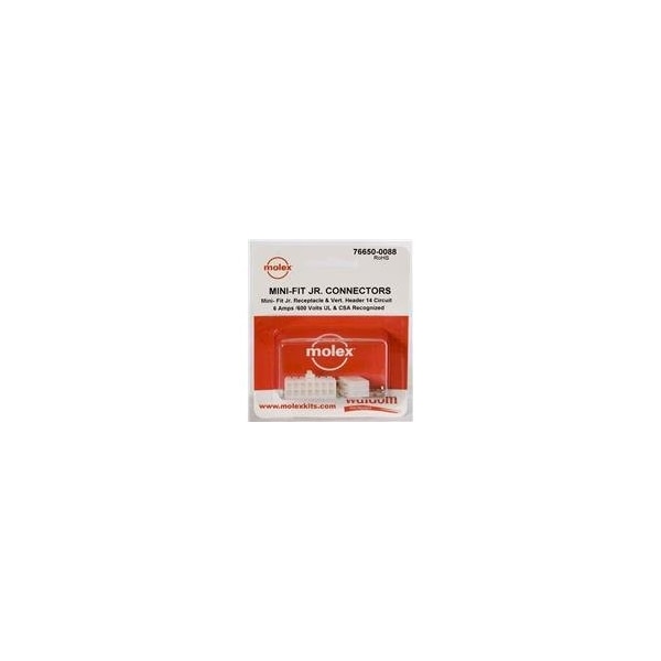 Conectores y carcasas de cables Minifit Jr, Kit de conexión de 14 circuitos - 766500088