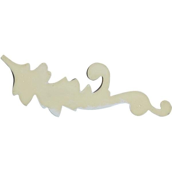 Ekena Millwork 3 5/8"W x 9 1/2"H x 7/8"P Robin Scroll Onlay, Left - ONL04X10X01RB-L